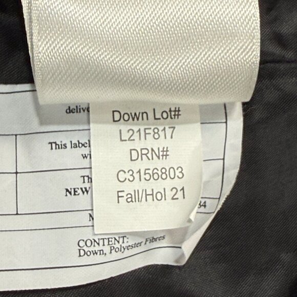 Eddie Bauer Jacket Womens XXL Two Tone Colorblock Down Puffer Coat Black Gray - Picture 4 of 10